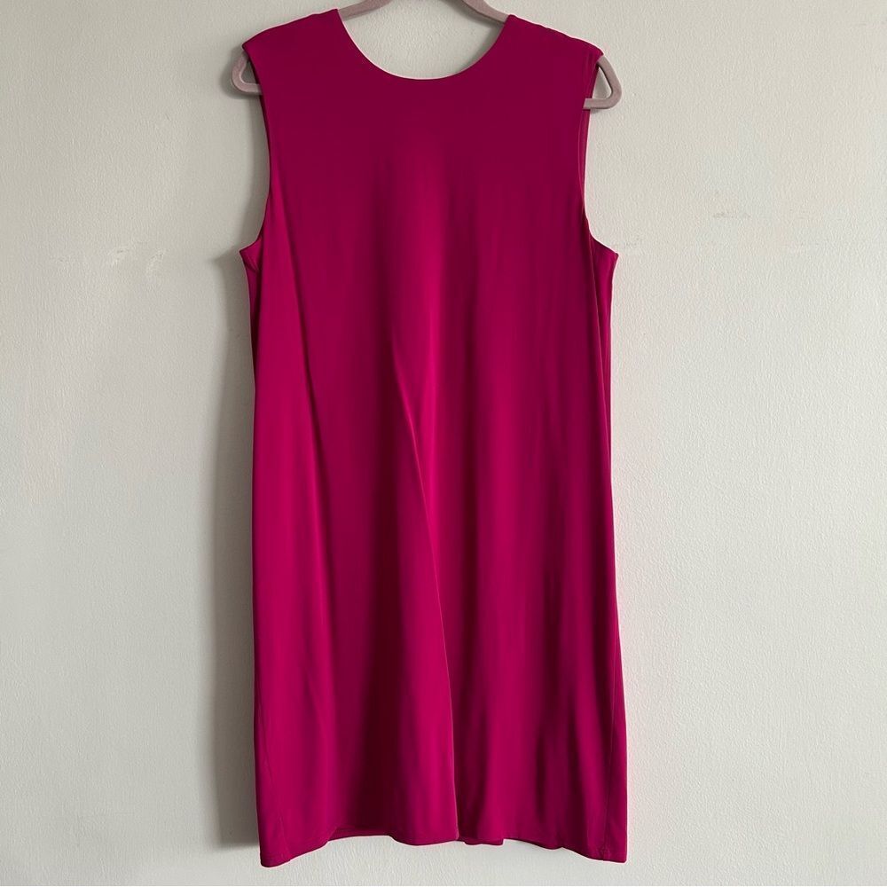 NWT HELMUT LANG Fuchsia  Sleeveless Crew Neck Shift Dress